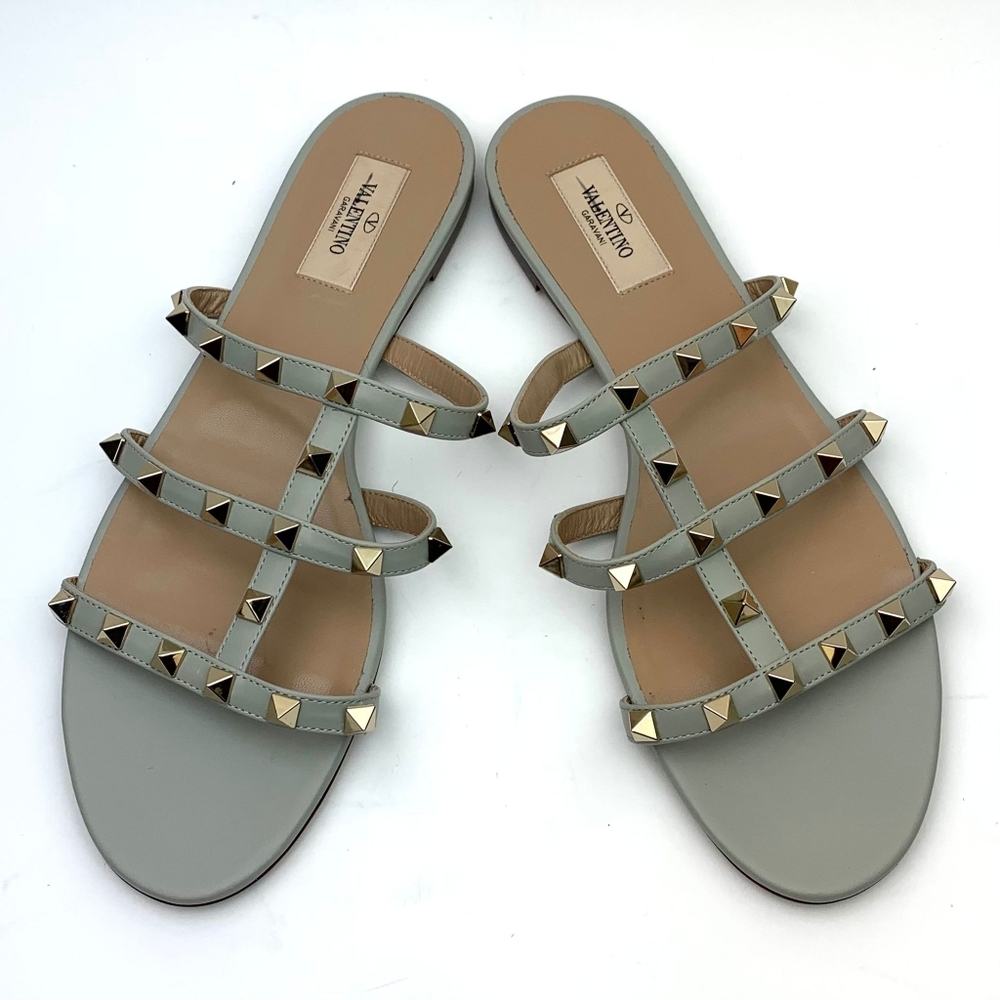 VALENTINO Rockstud Slide Sandal SZ9.5 - Picture 12 of 14